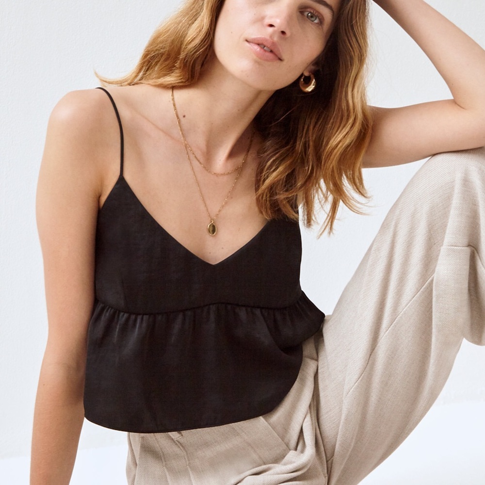 Black tank top